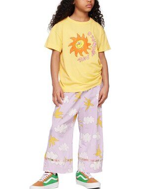 The Animals Observatory 6y Kids Purple Clouds Antelope Pants